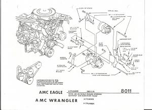 CJ YJ Series 4.2 Liter Engine Bracket