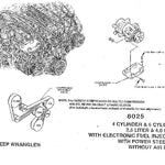 Jeep Wrangler TJ 1999 4.0 Liter Engine Bracket