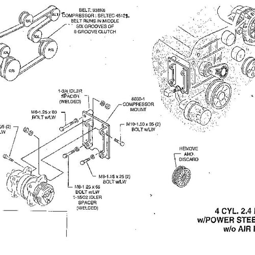 Jeep Wrangler TJ 2003-2006 2.4 Liter Engine Bracket